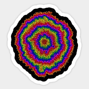 Rainbow Rings Sticker